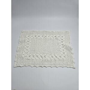 Vintage Handmade Crochet Doily Granny Core Cottagecore Country Core